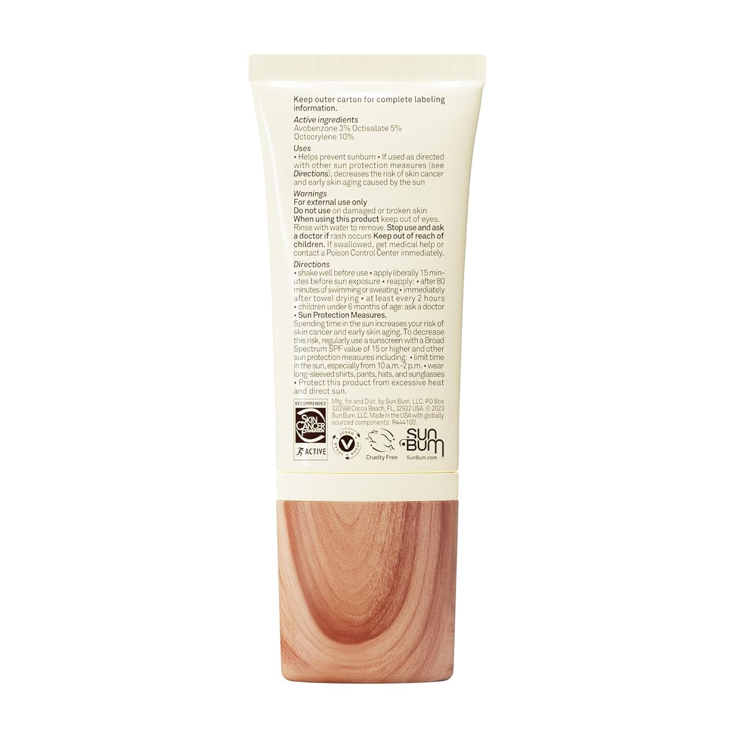 Sun Bum Tinted Sunscreen Face Lotion – Hydrating SPF 30 for a Calming Beauty Routine