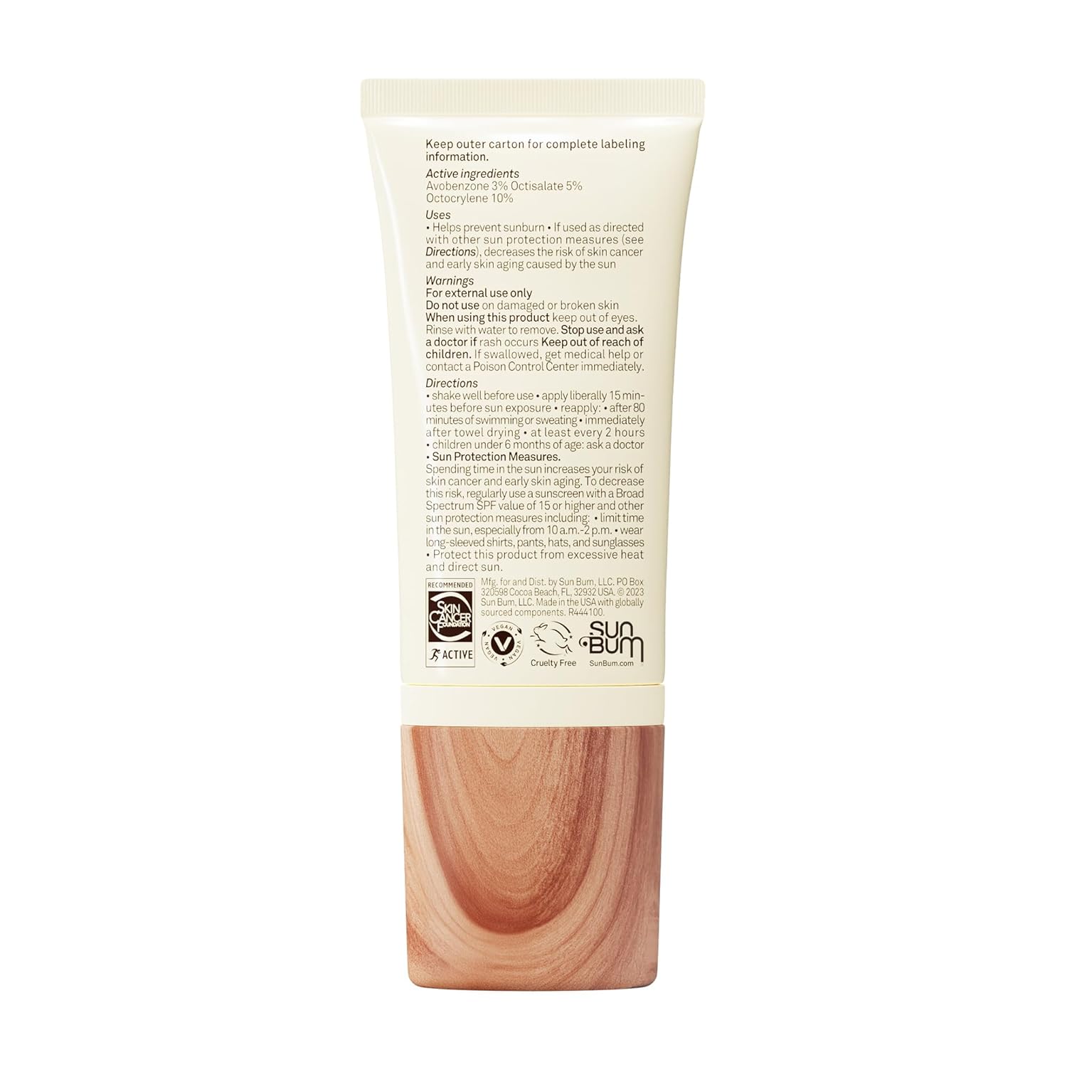 Sun Bum Tinted Sunscreen Face Lotion – Hydrating SPF 30 for a Calming Beauty Routine