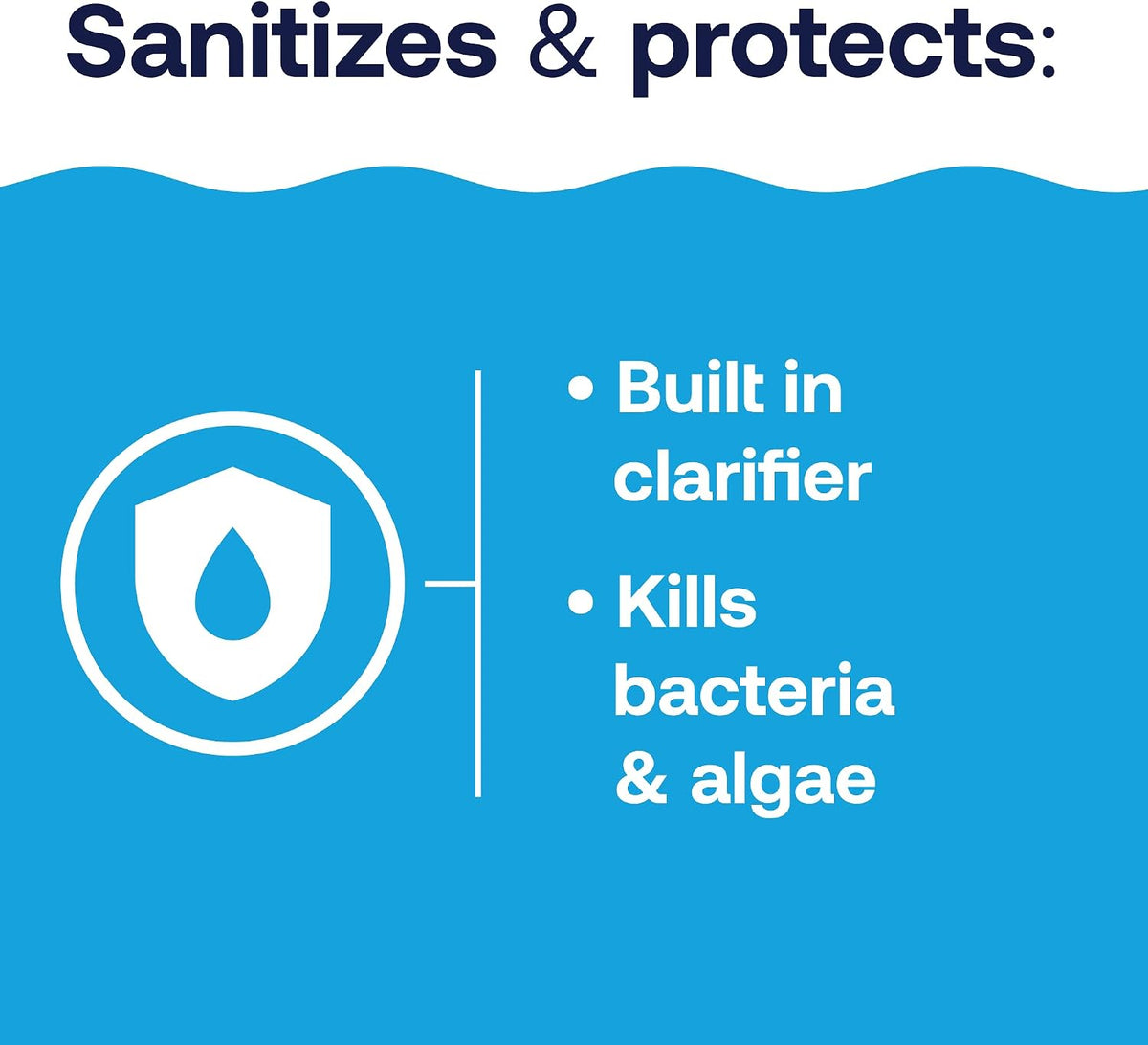 sun-protected chlorine for extended outdoor chlorine life