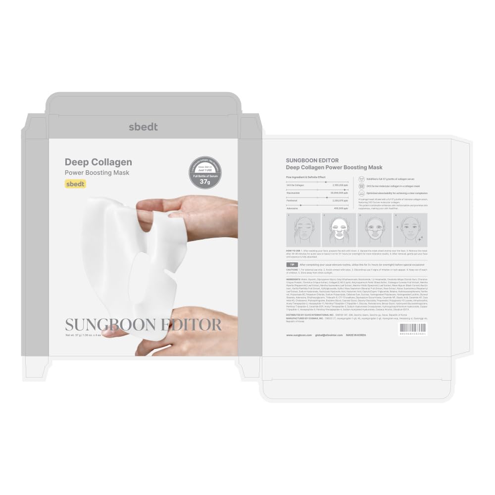 SUNGBOON EDITOR Deep Collagen Overnight Mask – Premium K-Beauty Indulgence for the Vanity Table, Elevated Glass Skin Treatment