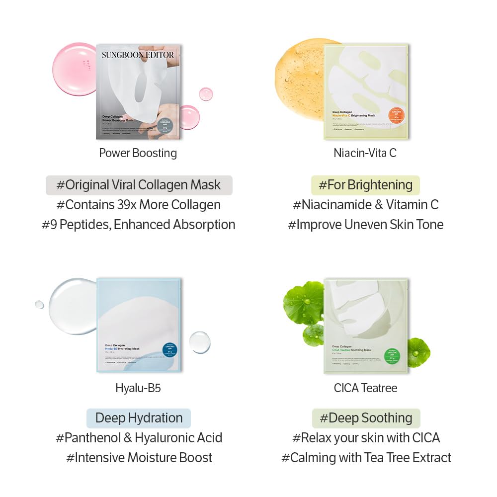 SUNGBOON EDITOR Deep Collagen Overnight Mask – Premium K-Beauty Indulgence for the Vanity Table, Elevated Glass Skin Treatment