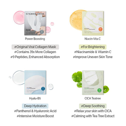 SUNGBOON EDITOR Deep Collagen Overnight Mask – Premium K-Beauty Indulgence for the Vanity Table, Elevated Glass Skin Treatment