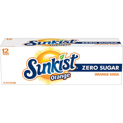 Sunkist Zero Sugar Orange Soda – Caffeinated Afternoon Pick-Me-Up for the Home Office