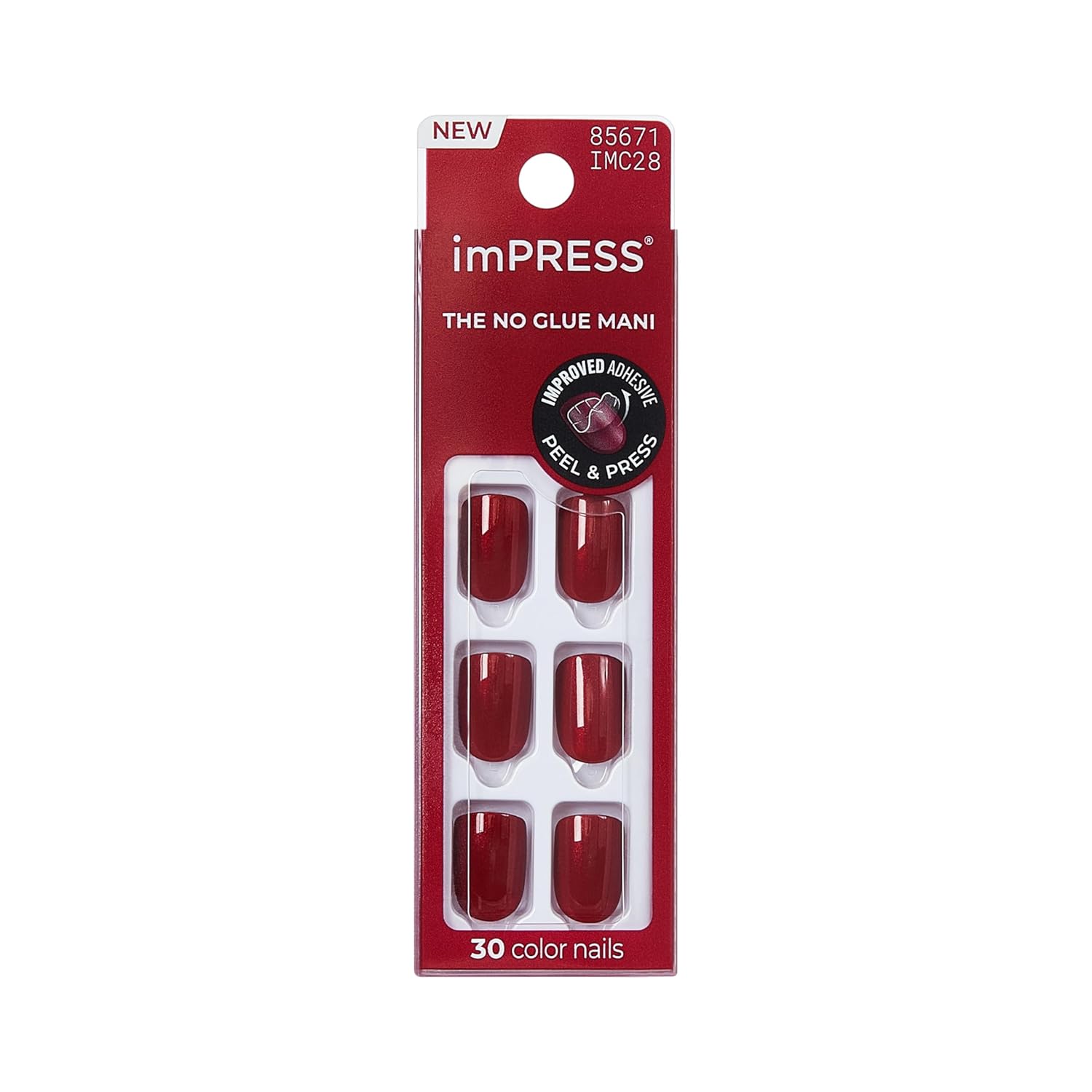 super hold adhesive pre-applied on each nail — no separate glue required