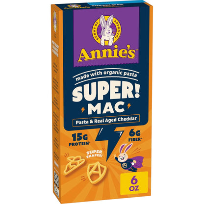 super shapes organic pasta in novelty kid-friendly forms