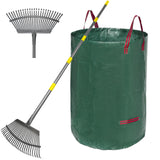 RakePro Parent-and-Child Rake Bundle – Tool-Free Assembly and Reusable Bag for Side Yard Duty