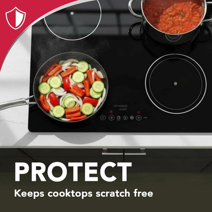 surface compatibility: glass, ceramic, induction, gas ranges, air fryer baskets, microwave glass