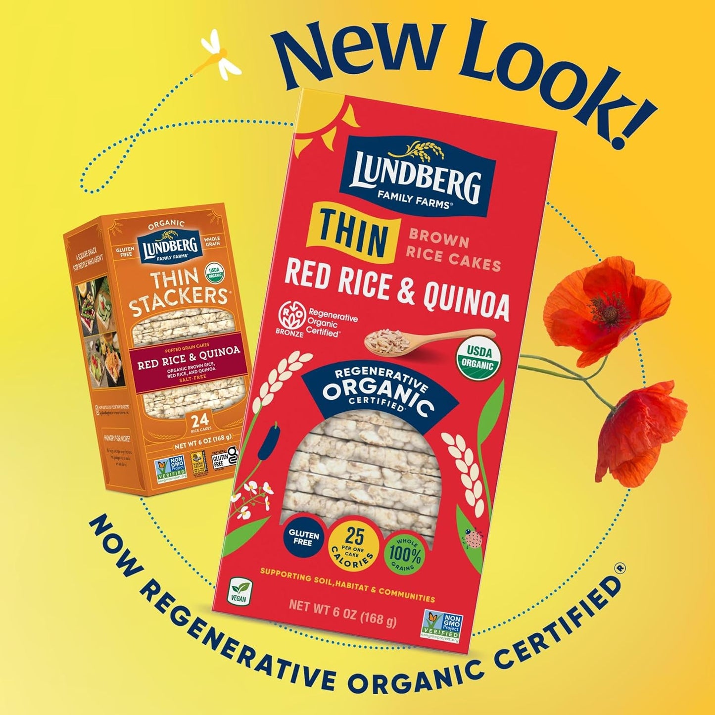 sustainably grown on the lundberg family farms in california