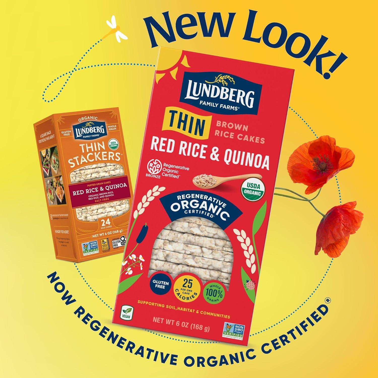 sustainably grown on the lundberg family farms in california