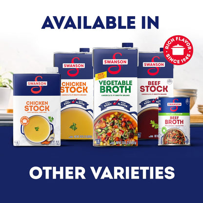 Swanson Ramen Broth – Clean-Label Pantry Staple for Mindful Home Cooking, 32 oz Carton