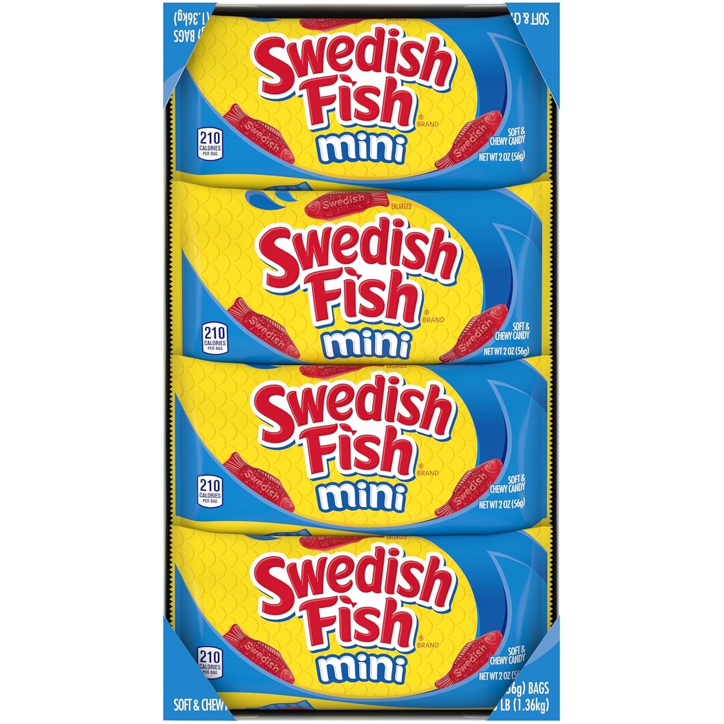 Swedish Fish Mini Gummy Variety – Holiday Hostess Gift and Birthday Gift for Her with Five Flavor Options, 24 Pack