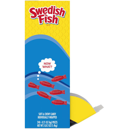 SWEDISH FISH Soft & Chewy Bulk Candy – Classroom Celebration Treats and Playroom Snack Bowl for Children, 240 Count