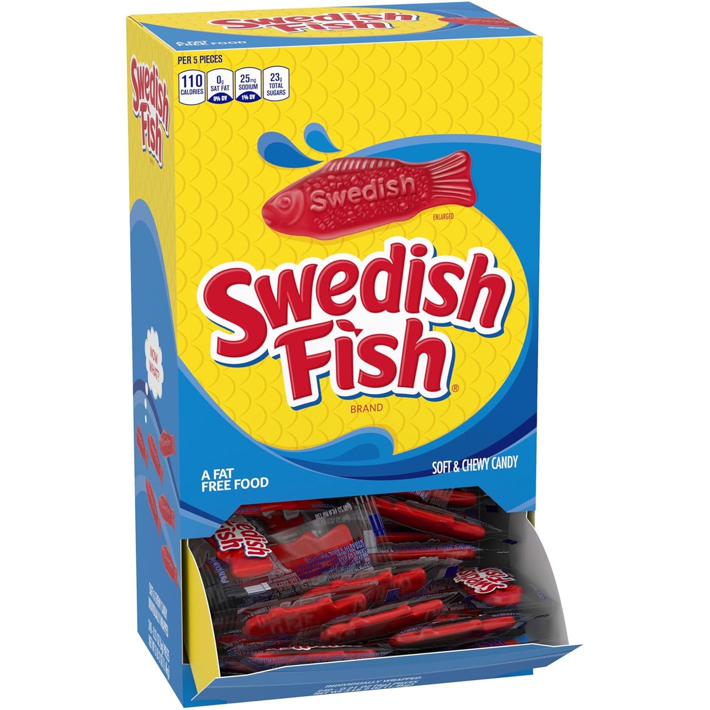 SWEDISH FISH Soft & Chewy Bulk Candy – Classroom Celebration Treats and Playroom Snack Bowl for Children, 240 Count