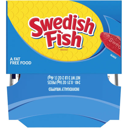 SWEDISH FISH Soft & Chewy Bulk Candy – Classroom Celebration Treats and Playroom Snack Bowl for Children, 240 Count