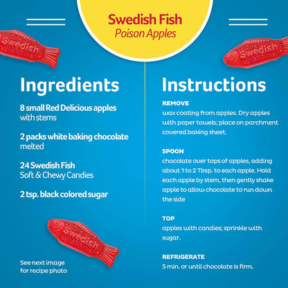 SWEDISH FISH Soft & Chewy Bulk Candy – Classroom Celebration Treats and Playroom Snack Bowl for Children, 240 Count
