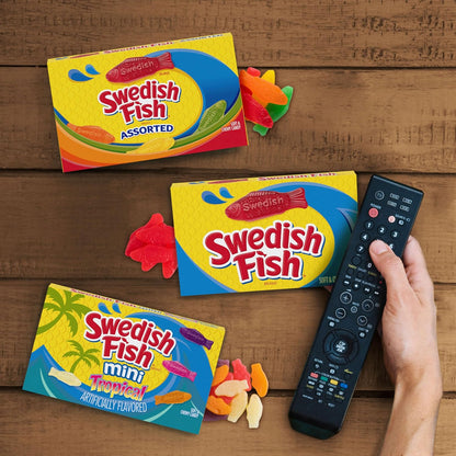 SWEDISH FISH Soft & Chewy Candy Easter Basket Stuffers and Stocking Fillers, 12 Pack 3.1 oz Boxes