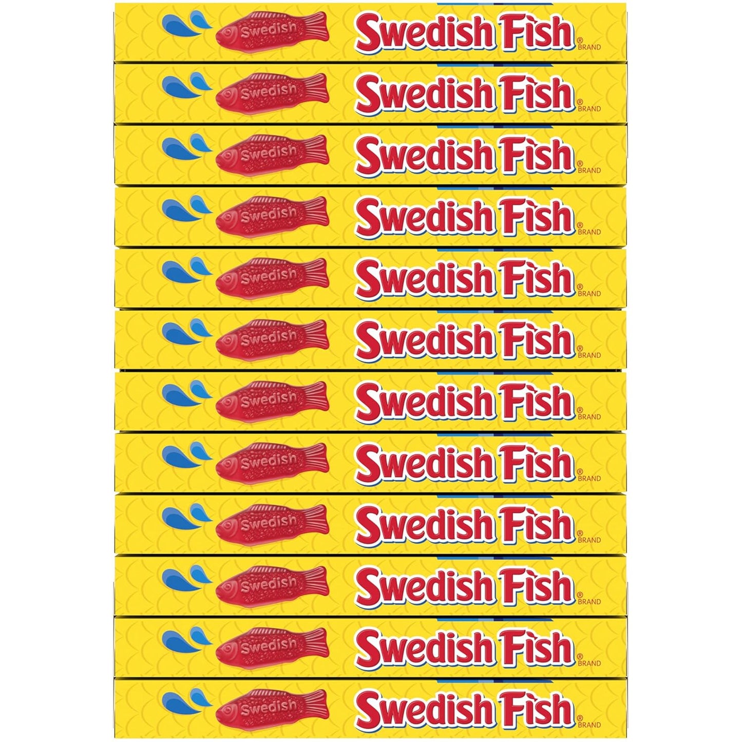 SWEDISH FISH Soft & Chewy Candy Easter Basket Stuffers and Stocking Fillers, 12 Pack 3.1 oz Boxes