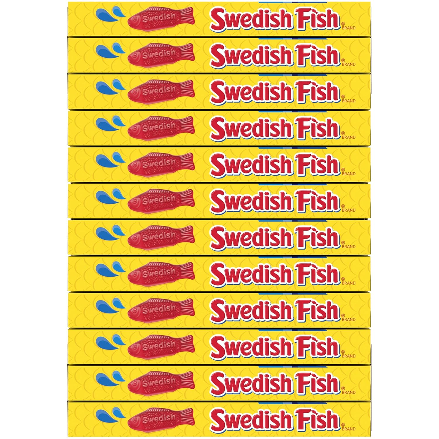 SWEDISH FISH Soft & Chewy Candy Easter Basket Stuffers and Stocking Fillers, 12 Pack 3.1 oz Boxes