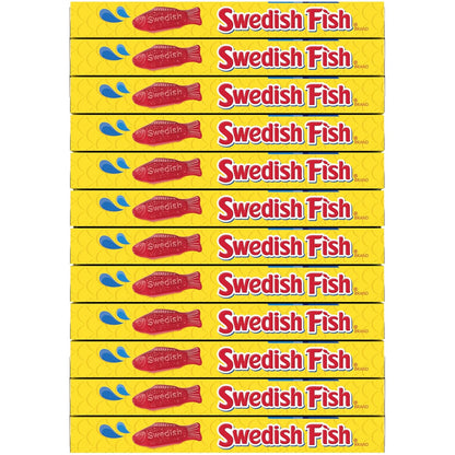 SWEDISH FISH Soft & Chewy Candy Easter Basket Stuffers and Stocking Fillers, 12 Pack 3.1 oz Boxes