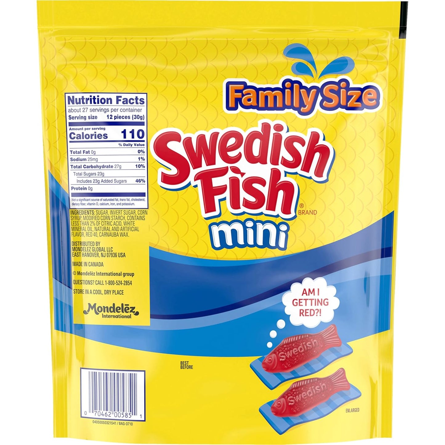 SWEDISH FISH Soft & Chewy Candy Halloween Trick or Treat Handouts for Kids, Bulk 12 Pack 3.1 oz Boxes