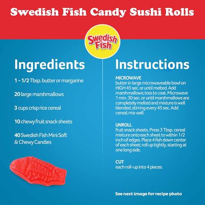 SWEDISH FISH Soft & Chewy Candy Halloween Trick or Treat Handouts for Kids, Bulk 12 Pack 3.1 oz Boxes