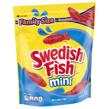 SWEDISH FISH Soft & Chewy Candy Halloween Trick or Treat Handouts for Kids, Bulk 12 Pack 3.1 oz Boxes