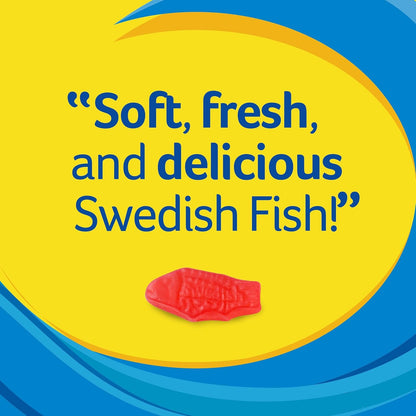SWEDISH FISH Soft & Chewy Candy Halloween Trick or Treat Handouts for Kids, Bulk 12 Pack 3.1 oz Boxes
