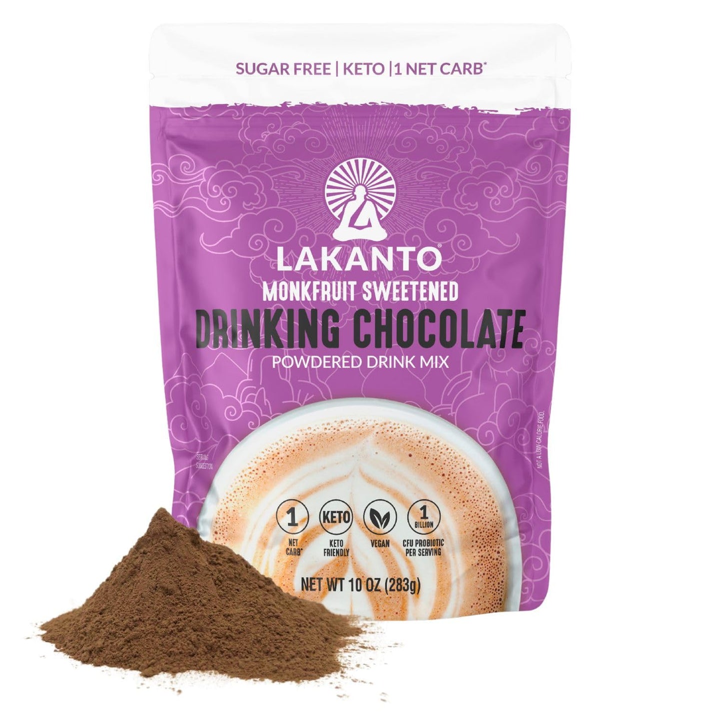 sweetened with non-gmo lakanto monk fruit sweetener (erythritol and monk fruit extract)
