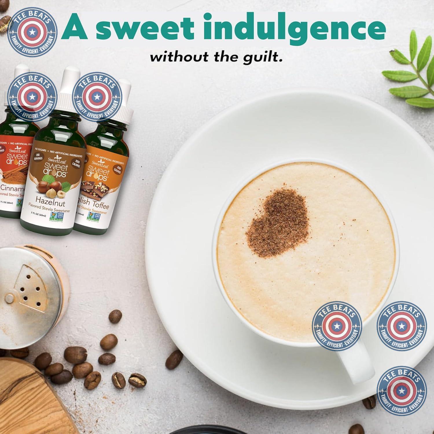 SweetLeaf Sweet Drops Vanilla Creme Stevia – Zero Calorie Sweetener for Self-Care Kitchen Rituals and Calming Beverage Moments
