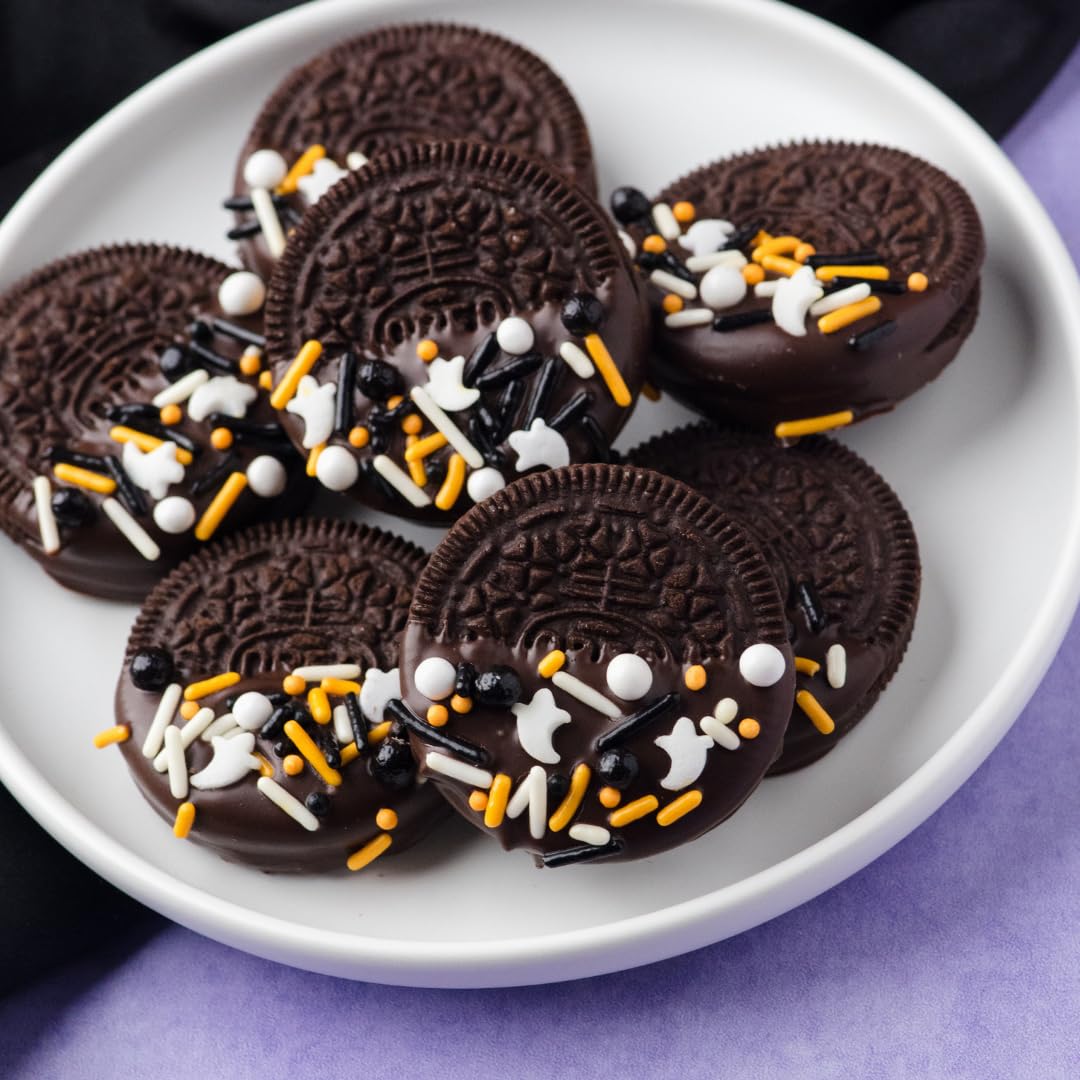 Sweets Indeed Natural Dye Free Halloween Sprinkles – Child-Safe Edible Topping for Class Party Cupcakes