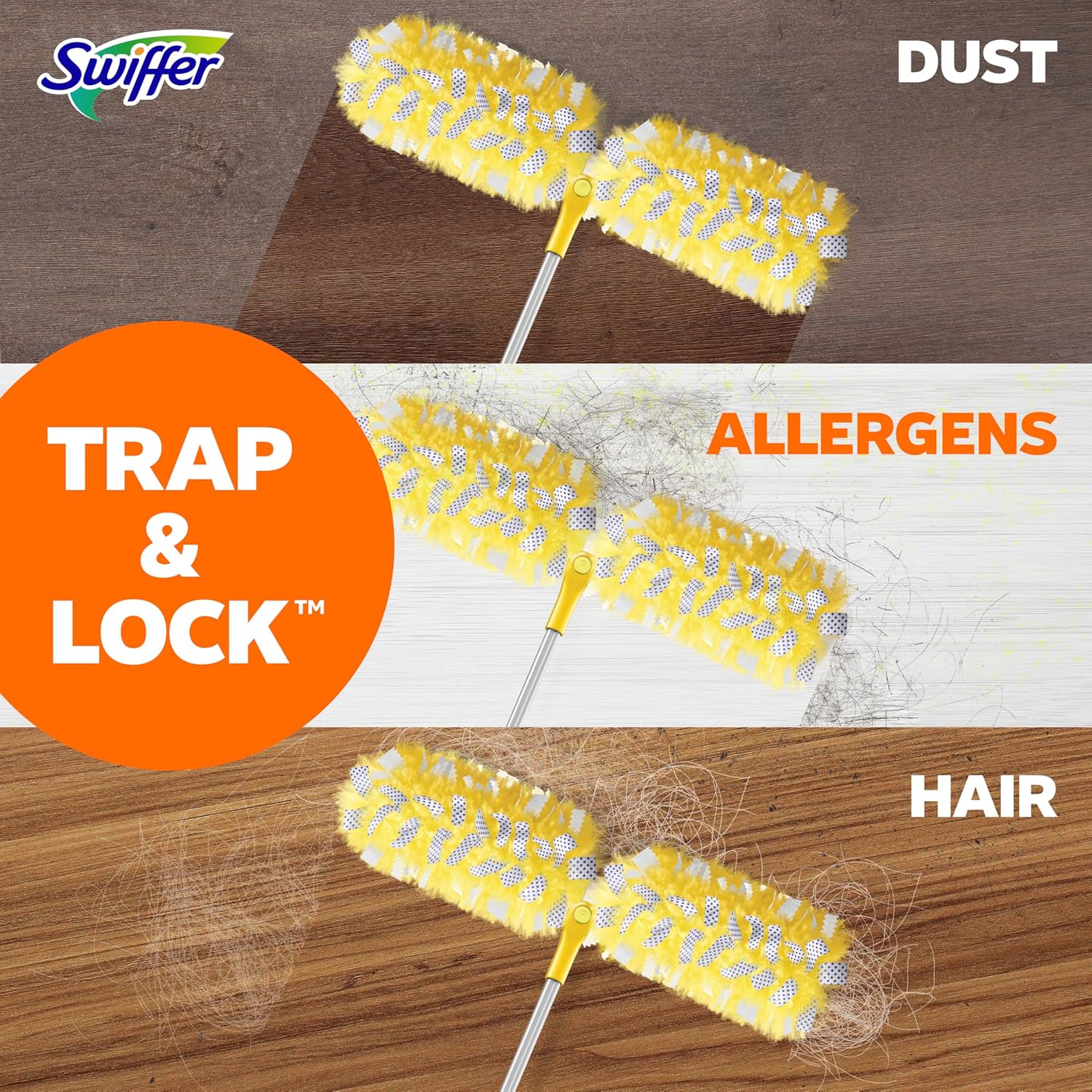 Swiffer Duster Kit with Extendable Handle – Compact, Lightweight Duster for Clutter-Free Small Apartments and Dorms