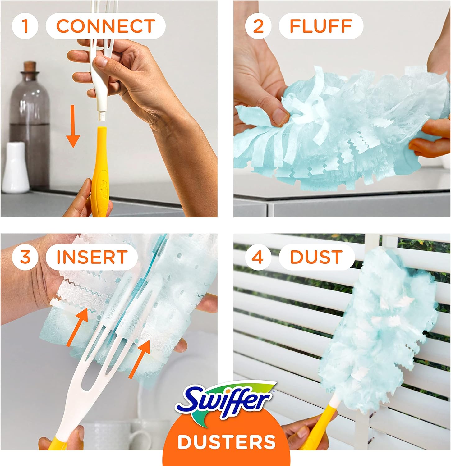 Swiffer Dusters Lavender Scent Refills – One-Tool Dusting for Clutter-Free Studios and Tiny Bedrooms