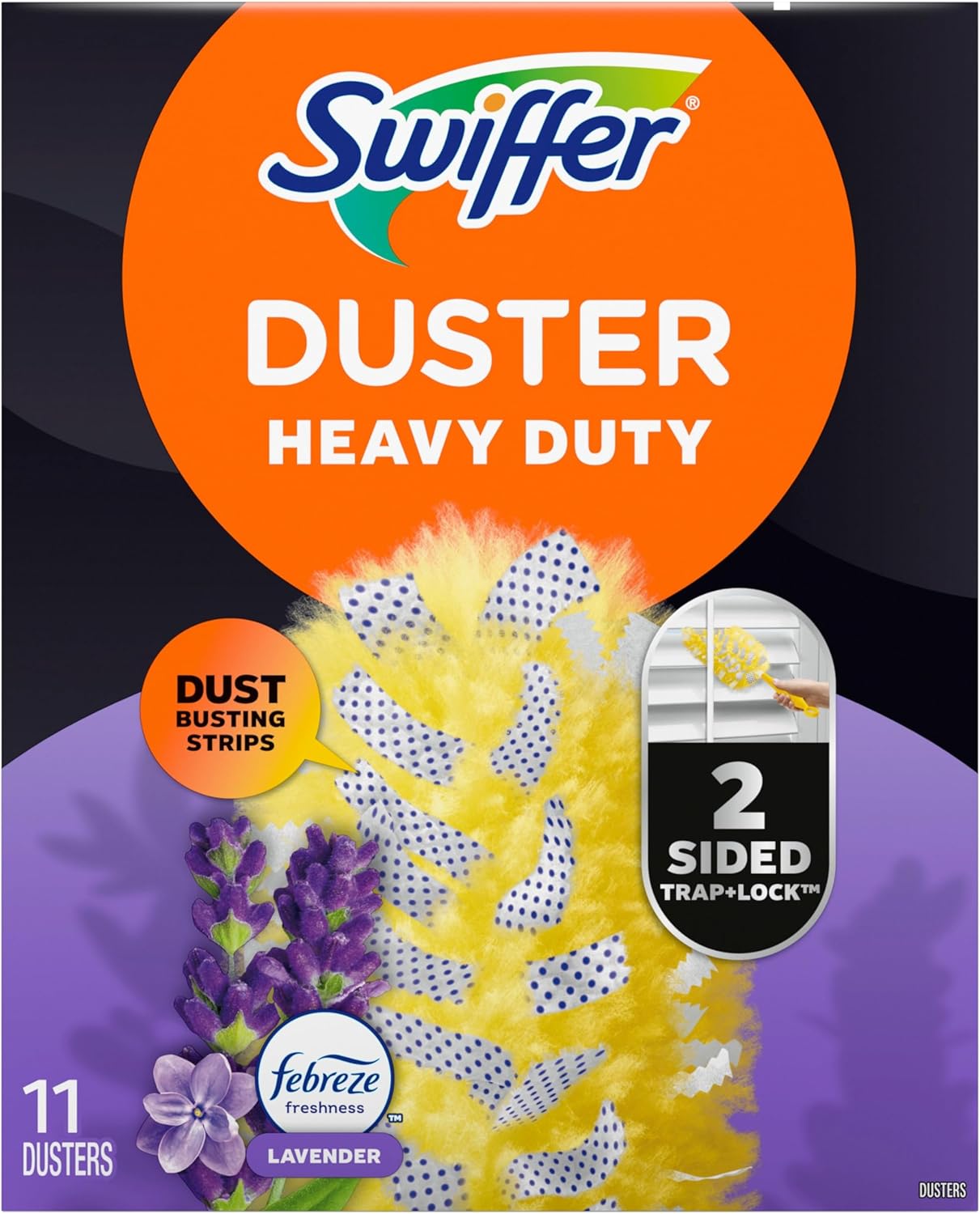 Swiffer Heavy Duty Duster Refills Lavender – Quick Weekly Dusting for Home Offices and Study Corners