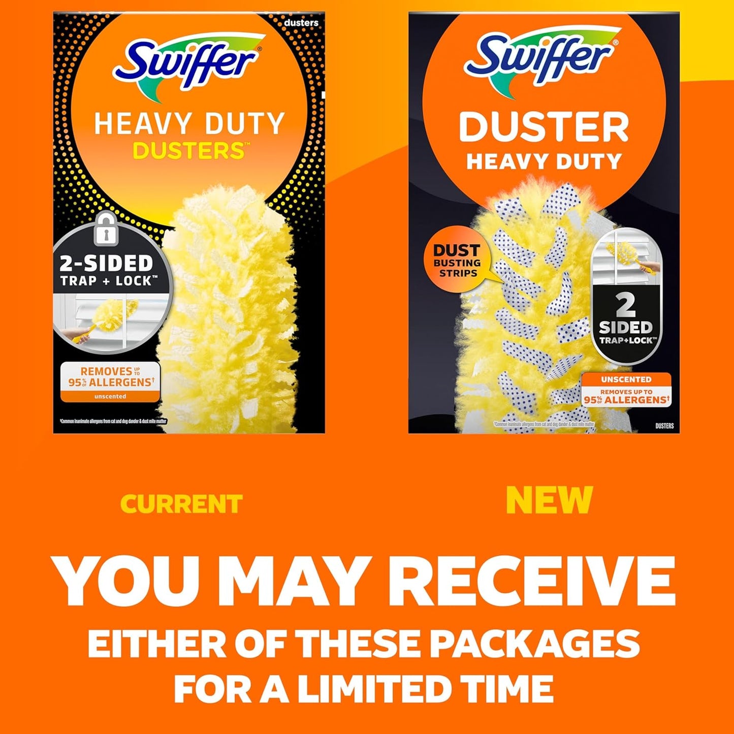 Swiffer Heavy Duty Duster Refills – Patio Furniture Dusting for Portable Use, Multi-Surface 11 ct