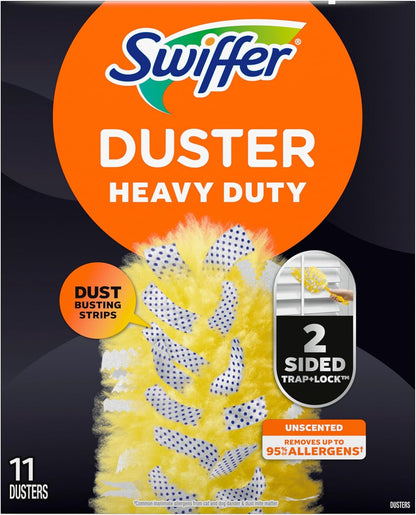 Swiffer Heavy Duty Duster Refills – Patio Furniture Dusting for Portable Use, Multi-Surface 11 ct