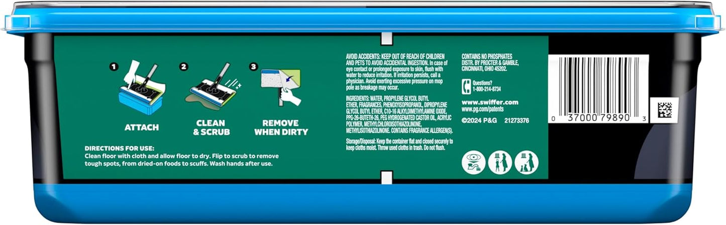 Swiffer Heavy Duty Wet Mop Cloths with Febreze – Streamlined Floor Care for Clutter-Free Studios and Dorm Rooms