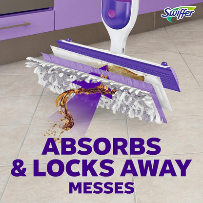 Swiffer PowerMop Multi-Surface Mop Kit for Busy Professionals, Fast Floor Cleaning in Half the Time