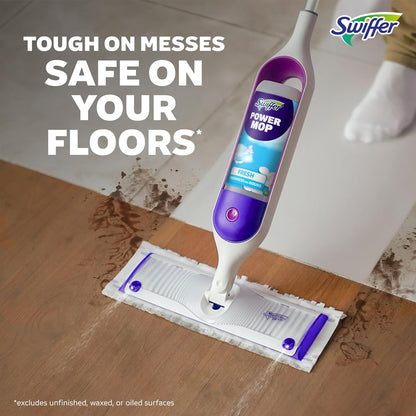 Swiffer PowerMop Multi-Surface Mop Kit for Busy Professionals, Fast Floor Cleaning in Half the Time