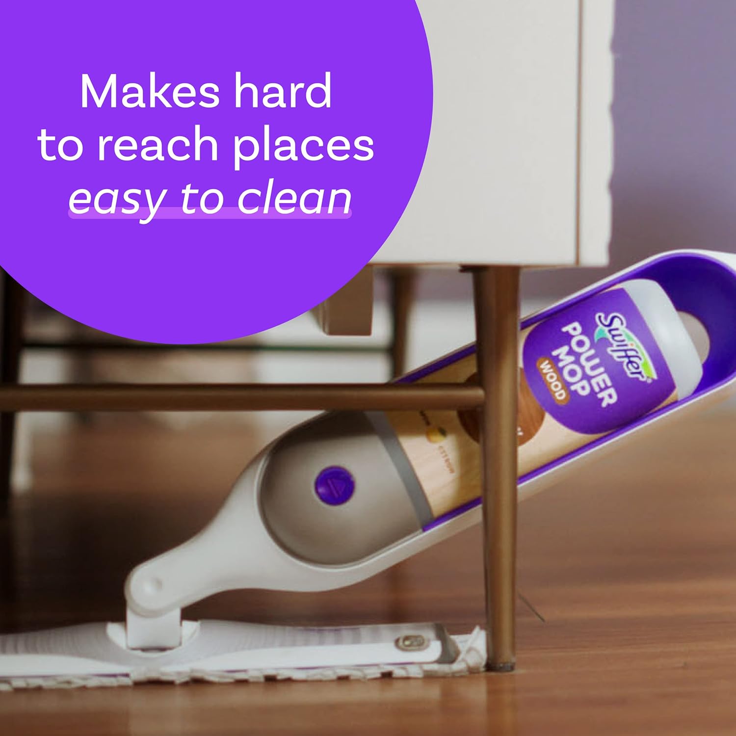 Swiffer PowerMop Wood Mop Pads – Fast Office and Focus Space Maintenance for Sealed Wood