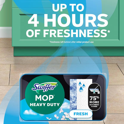 Swiffer Sweep & Mop Deluxe Multi-Surface Kit for Simple Capsule Home Cleaning, 25-Inch Collapsible Design in Neutral Black