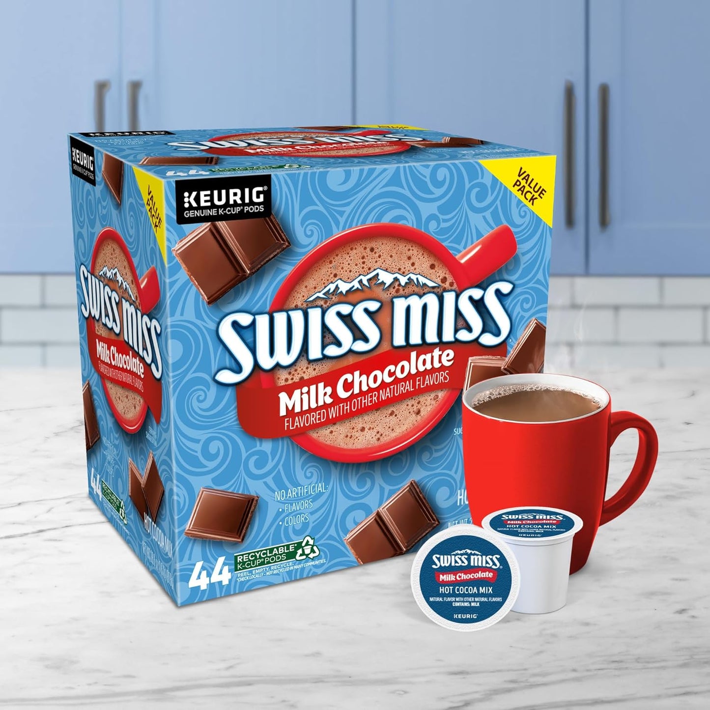 Swiss Miss Keurig Hot Chocolate Pods – Safe Nursery and Playroom Warm Drink for Young Children