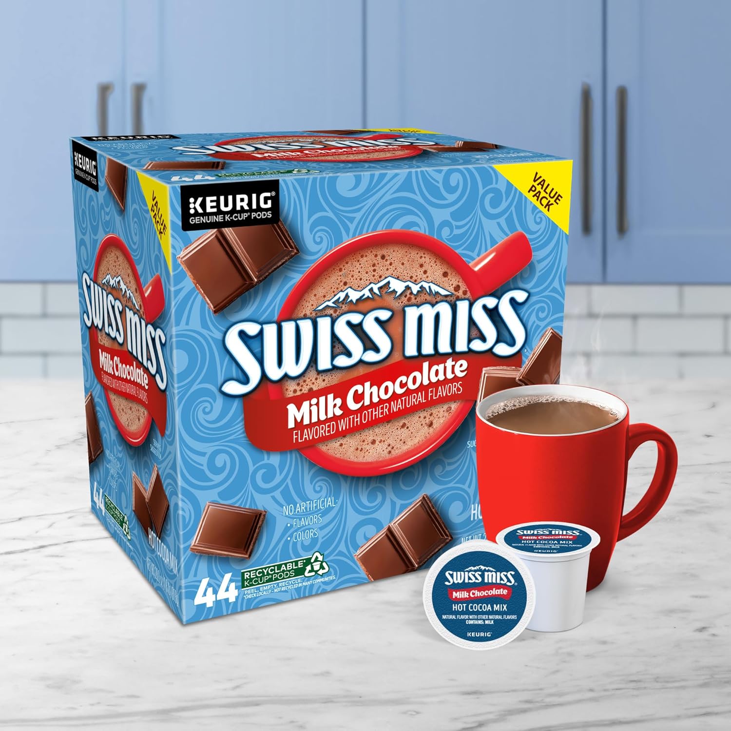 Swiss Miss Keurig Hot Chocolate Pods – Safe Nursery and Playroom Warm Drink for Young Children
