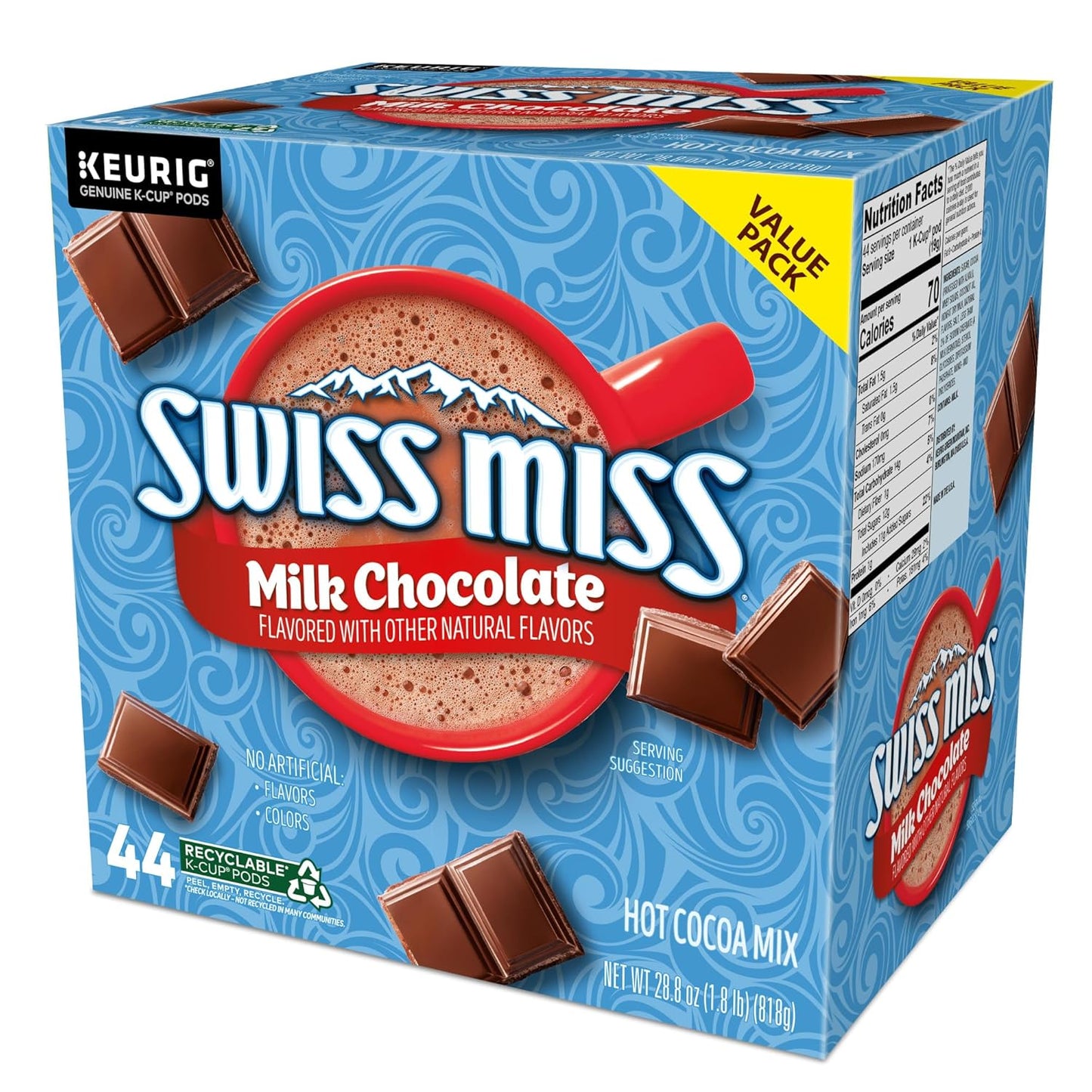 Swiss Miss Keurig Hot Chocolate Pods – Safe Nursery and Playroom Warm Drink for Young Children