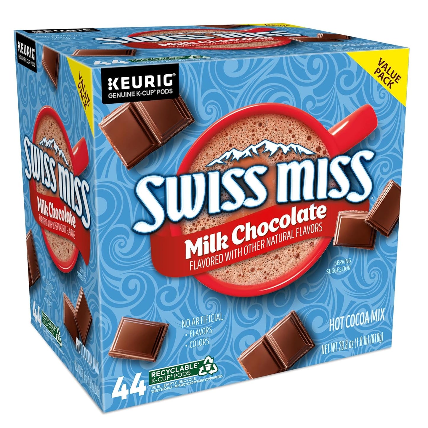 Swiss Miss Keurig Hot Chocolate Pods – Safe Nursery and Playroom Warm Drink for Young Children