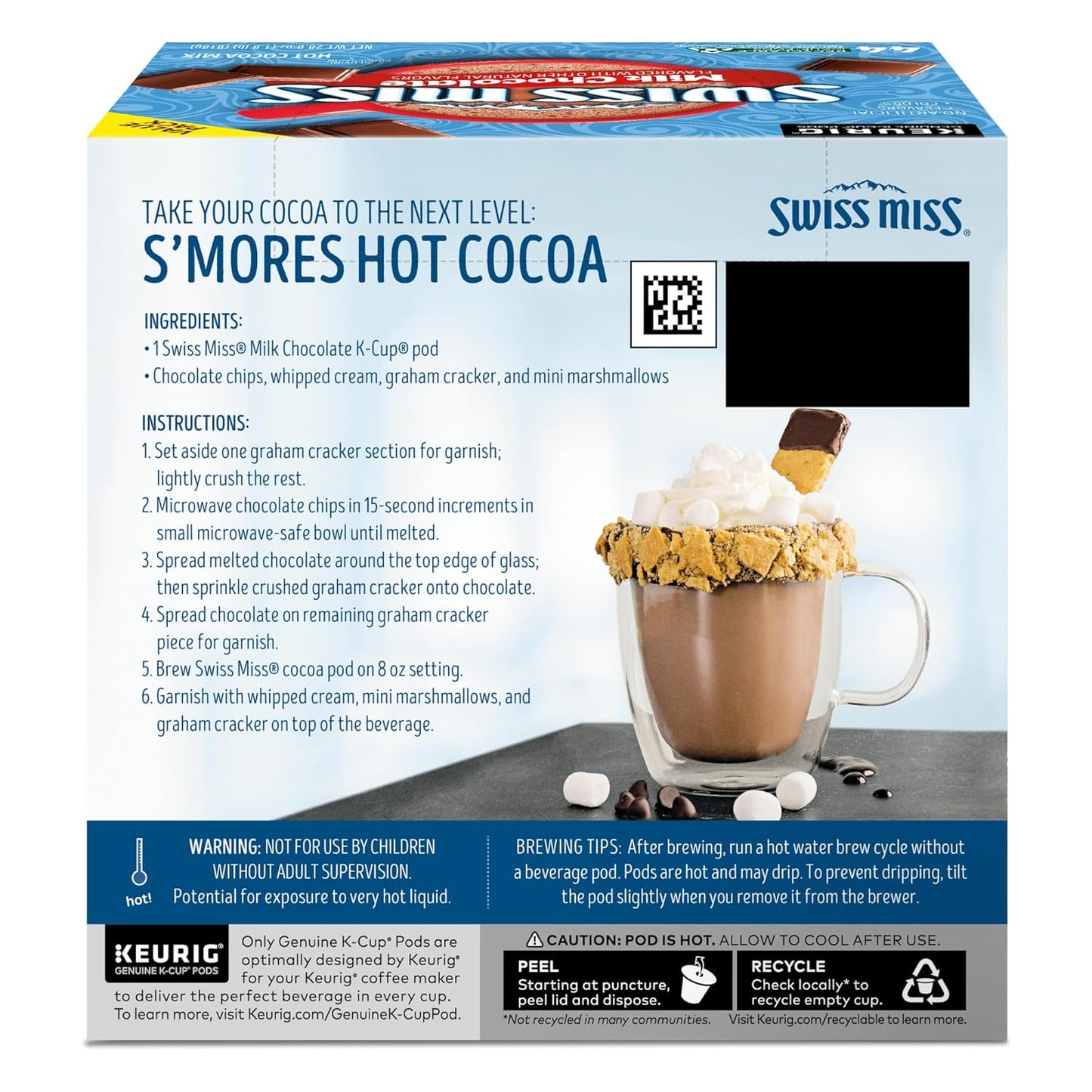 Swiss Miss Keurig Hot Chocolate Pods – Safe Nursery and Playroom Warm Drink for Young Children