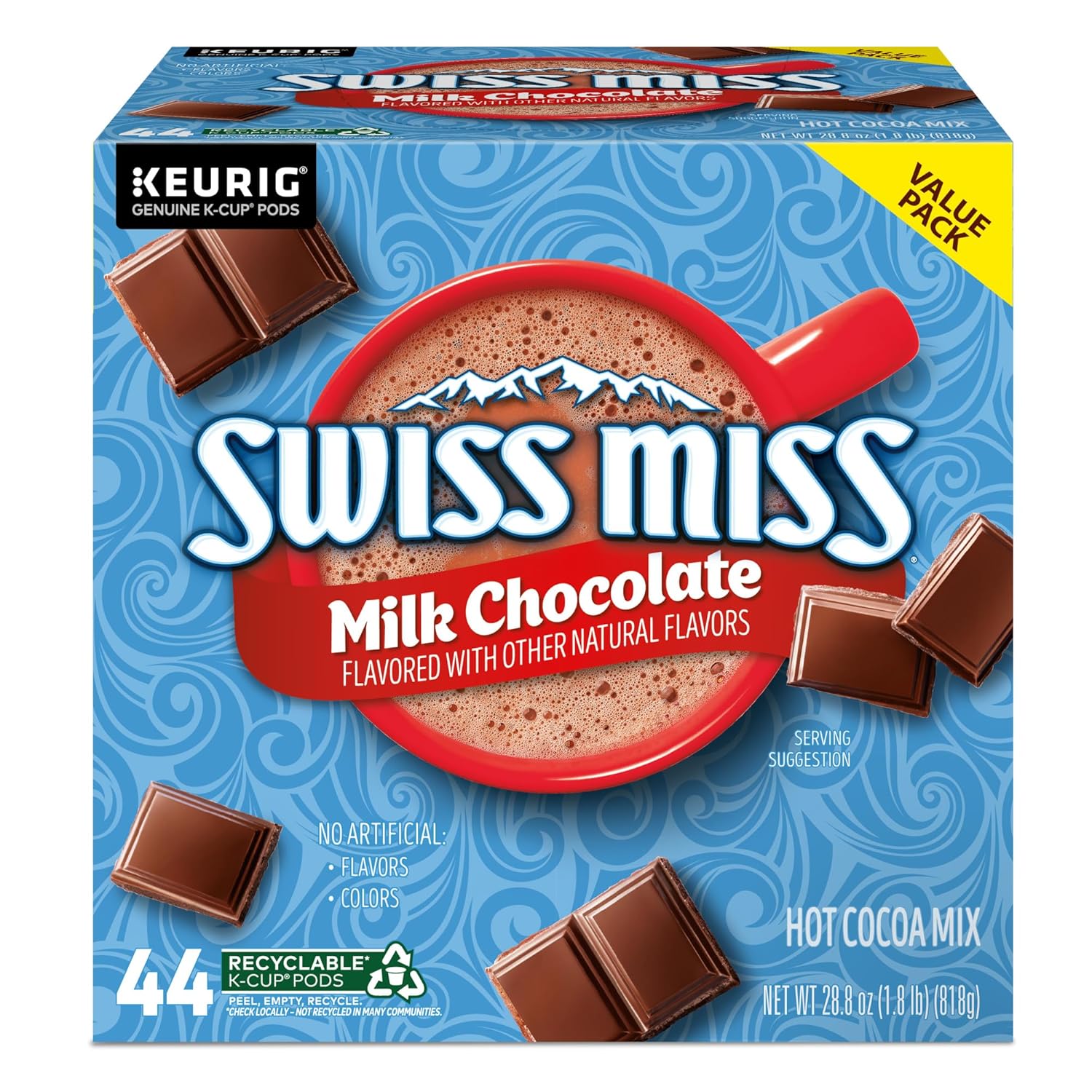 Swiss Miss Keurig Hot Chocolate Pods – Safe Nursery and Playroom Warm Drink for Young Children