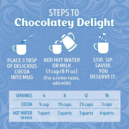 Swiss Miss Milk Chocolate Cocoa Mix with Marshmallows – Pantry-Friendly Hot Chocolate for Home and Break Room