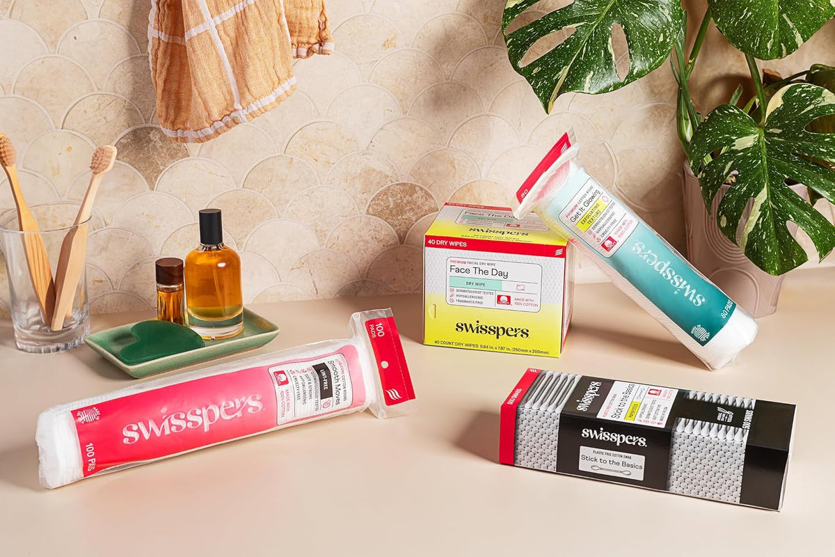 Swisspers Hypoallergenic Cotton Rounds – Pampering Housewarming Gift for the Wellness Friend