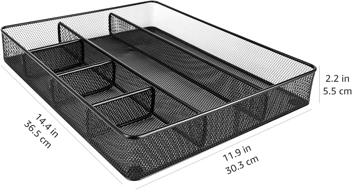 tabletop-mount footprint of 14.45" w x 11.97" h x 2.2" d for a low-profile fit