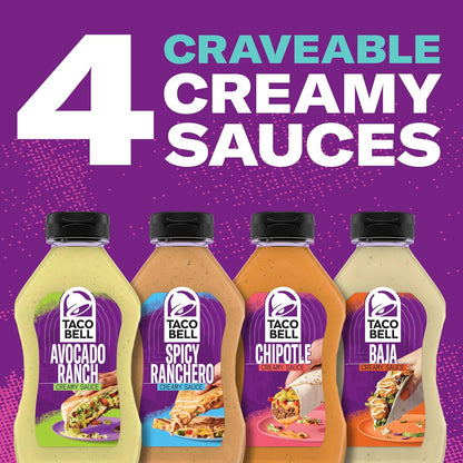Taco Bell Creamy Chipotle Sauce – Quick Lunch Upgrade for Home Office Sandwiches, Wraps, and Meal Bowls